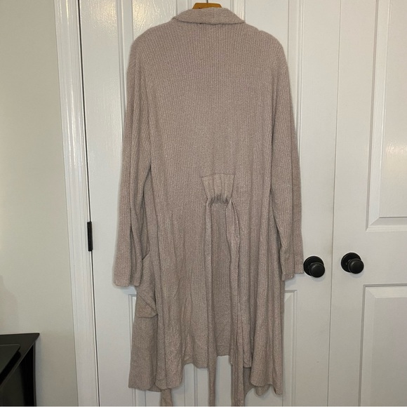 Barefoot Dreams Pink Blush Cozy Chic Lite Knit Soft Robe with Tie / Large / XL - Picture 4 of 8